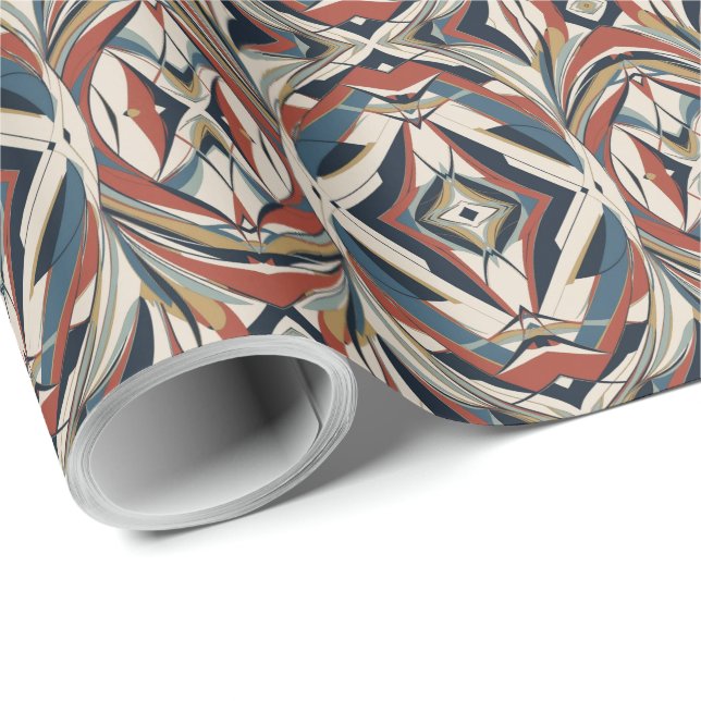 Wasserfarbe Abstrakt 12 Wrapping Paper Geschenkpapier (Rolleneckpunkt)
