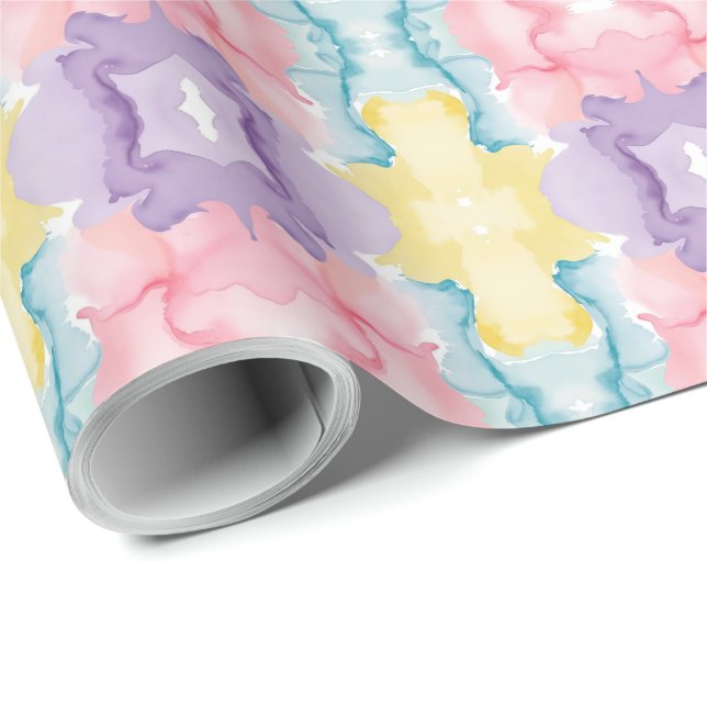 Wasserfarbe Abstrakt 24 Wrapping Paper Geschenkpapier (Rolleneckpunkt)