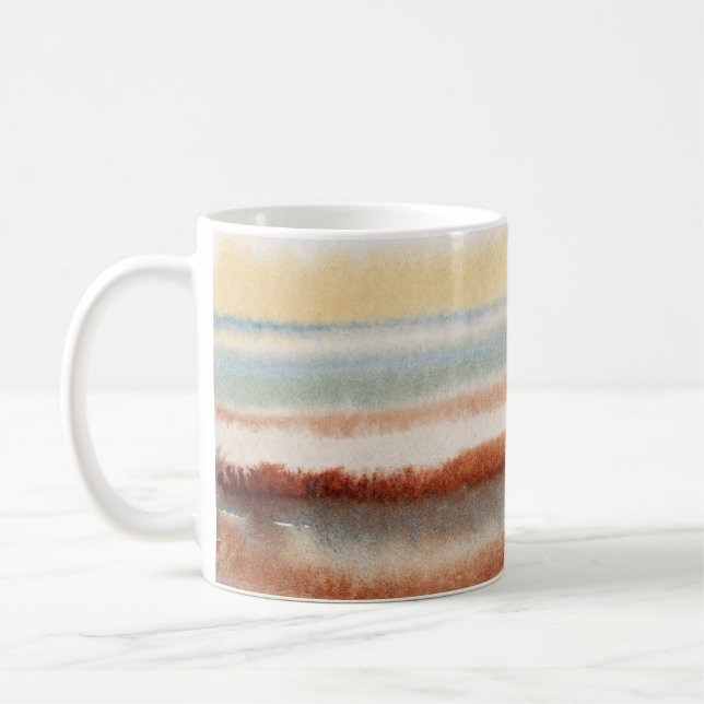 Wasserfarbe Abstrakt Boho   Kaffeetasse (Links)