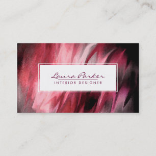 Wasserfarbe Abstrakt Cool Elegante Kunst Vintag Visitenkarte