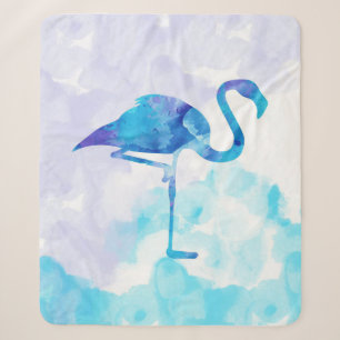 Wasserfarbe Abstrakt Flamingo Geschenke Liebhaber Sherpadecke