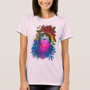 Wasserfarbe Abstrakt Jugendstil T-Shirt