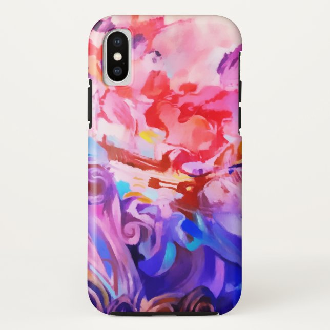 Wasserfarbe Abstrakte Pinselstriche Kunst Case-Mate iPhone Hülle (Rückseite)