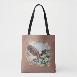 Wasserfarbe Adler Gerahmt Bouquet