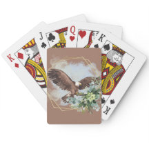 Wasserfarbe Adler Gerahmt Bouquet