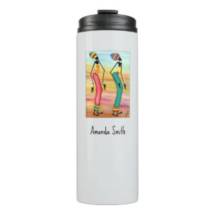 Wasserfarbe, afrikanische Kunst, Inspirationsweg Thermosbecher