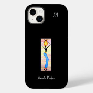 Wasserfarbe, afrikanische Kunst, Kokosölverkäufer Case-Mate iPhone 14 Plus Hülle