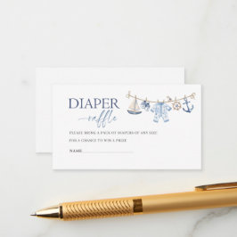 Wasserfarbe Ahoy es ist ein Baby Dusche Windel ode Begleitkarte