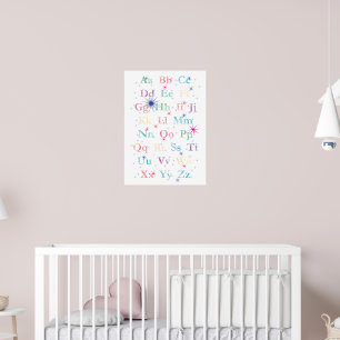 Wasserfarbe Alphabet Poster