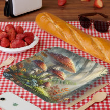 Wasserfarbe Amanita Pilze Forest Folies Kunst