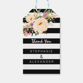 Wasserfarbe Anemone Blooms Geschenk Tag Geschenkanhänger