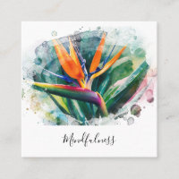 *~* Wasserfarbe AP10 Blume Bird of Paradise QR 2