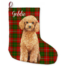 Wasserfarbe Apricot Poodle Dog Personalisiert