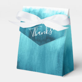 Wasserfarbe Aqua aquamarin waschen Hochzeit danke Geschenkschachtel
