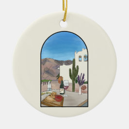 Wasserfarbe Argentinien Salta Keramik Ornament