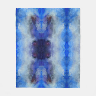 Wasserfarbe ArtBlue Lila magik Fleece Blanket