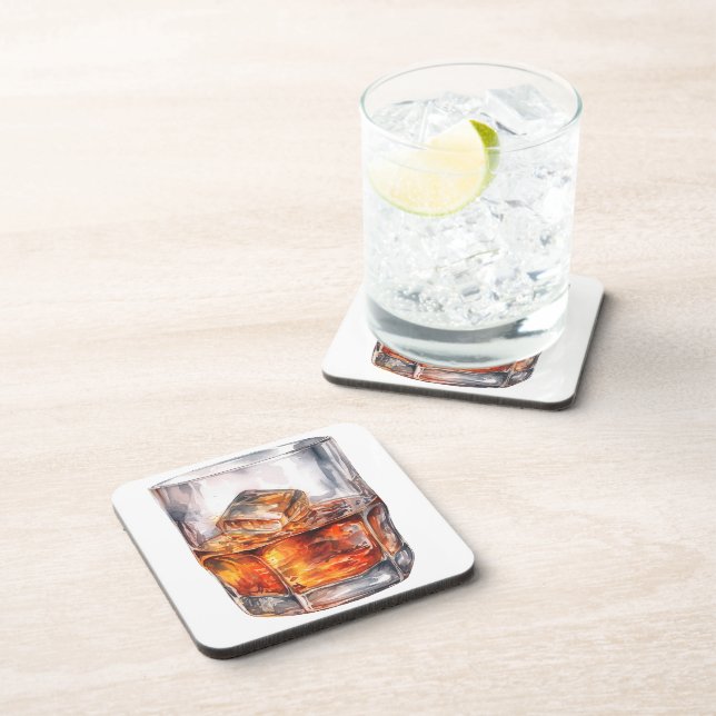 WASSERFARBE AUF DEN FELSEN GETRÄNKEUNTERSETZER (Rechte Seite)