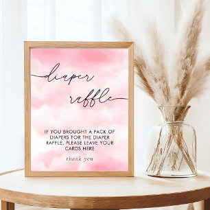 Wasserfarbe auf Wolke 9 Windelrutsche Poster