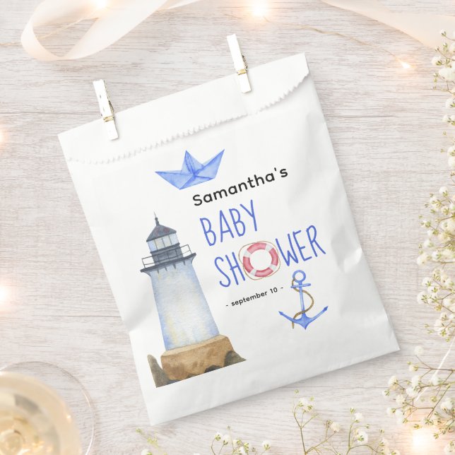 Wasserfarbe - Babydusche Geschenktütchen (Ausgeschnitten)