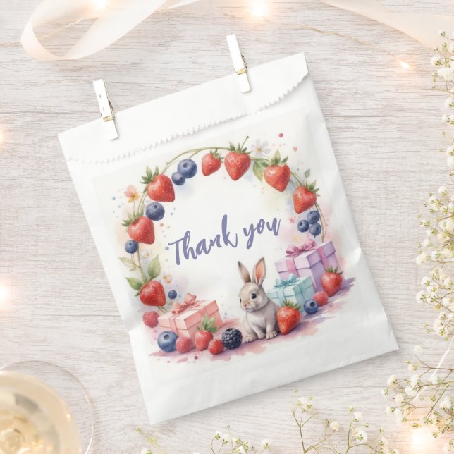 Wasserfarbe Berry Erstgeburt Sonne und Geschenke Geschenktütchen (Ausgeschnitten)