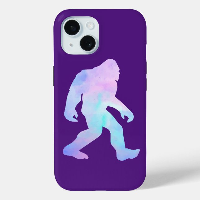 Wasserfarbe Bigfoot Case-Mate iPhone Hülle (Rückseite)