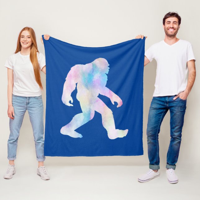 Wasserfarbe Bigfoot Fleecedecke (Beispiel)