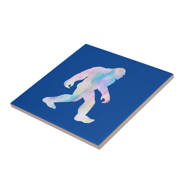 Wasserfarbe Bigfoot Fliese (Seite)