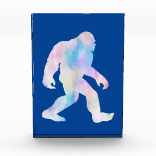 Wasserfarbe Bigfoot Fotoblock