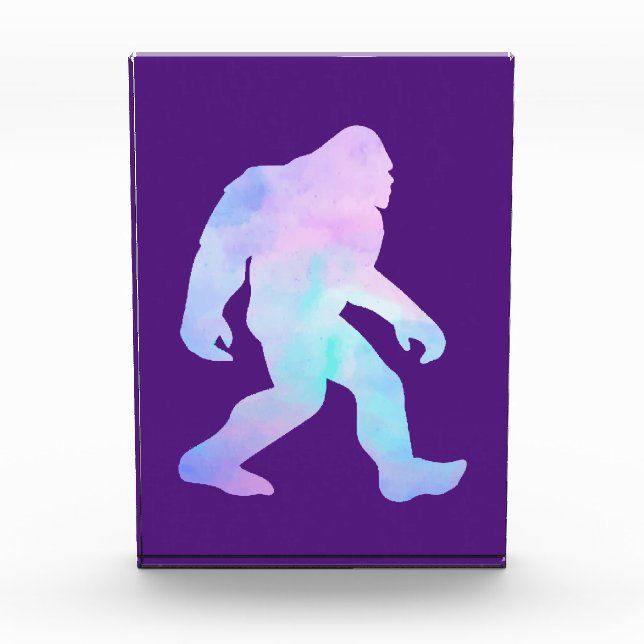 Wasserfarbe Bigfoot Fotoblock (Vorderseite)