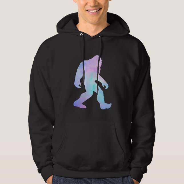 Wasserfarbe Bigfoot Hoodie (Vorderseite)