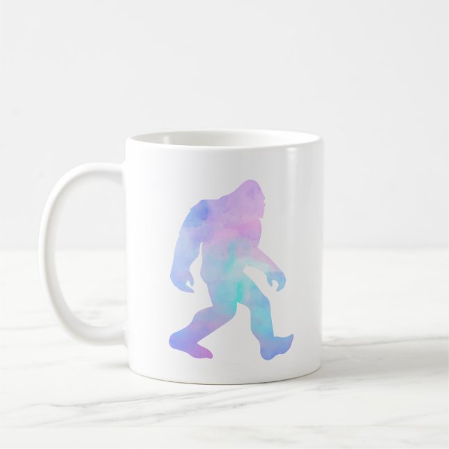 Wasserfarbe Bigfoot Kaffeetasse (Links)