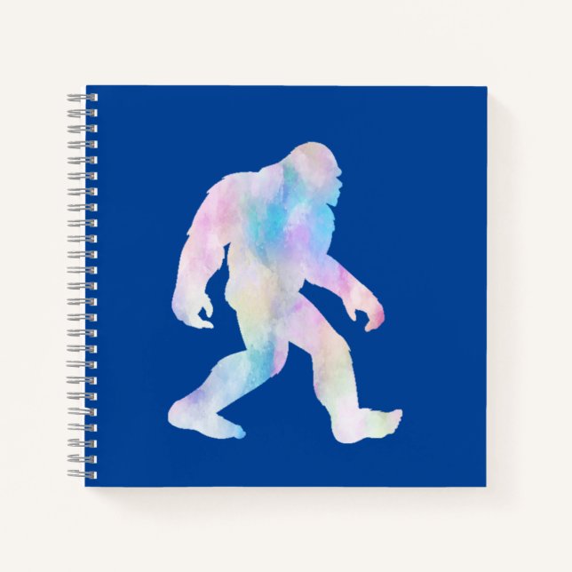 Wasserfarbe Bigfoot Notizbuch (Vorderseite)