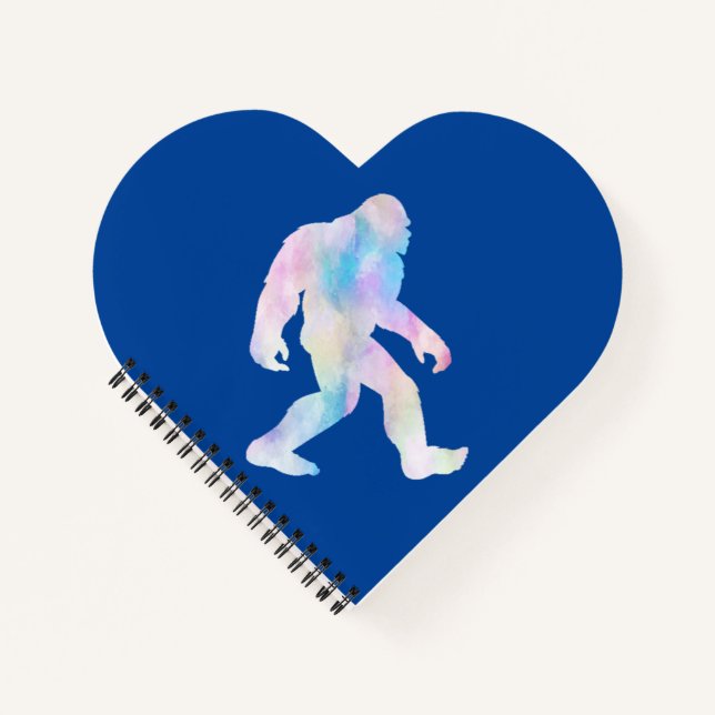 Wasserfarbe Bigfoot Notizbuch (Vorderseite)