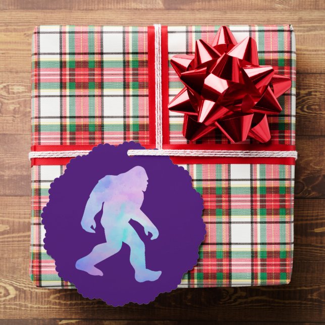 Wasserfarbe Bigfoot Ornament Karte (Insitu (Geschenk))