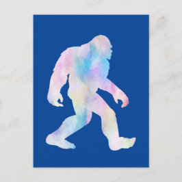 Wasserfarbe Bigfoot Postkarte