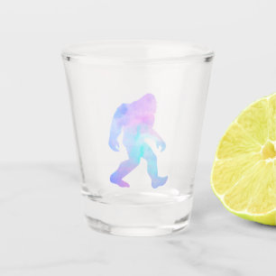 Wasserfarbe Bigfoot Schnapsglas