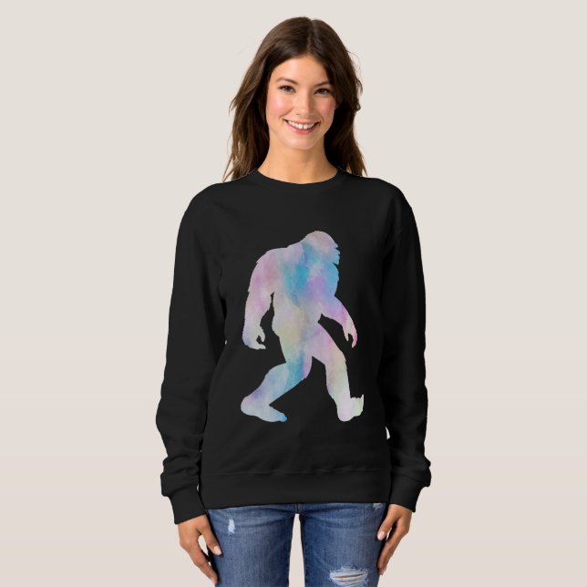 Wasserfarbe Bigfoot Sweatshirt (Vorne ganz)