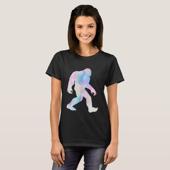 Wasserfarbe Bigfoot T-Shirt (Vorne ganz)