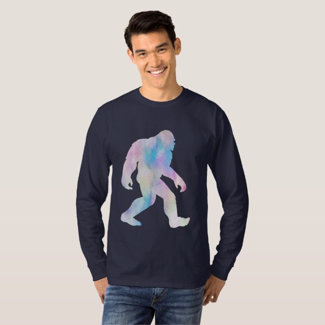 Wasserfarbe Bigfoot T-Shirt (Vorne ganz)