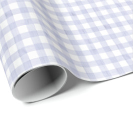 Wasserfarbe Blau Gingham Geschenkpapier