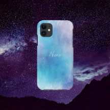 Wasserfarbe Blau und Lila iPhone / iPad Fall