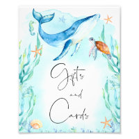 Wasserfarbe Blue Ocean Sea Baby Dusche Geschenke S
