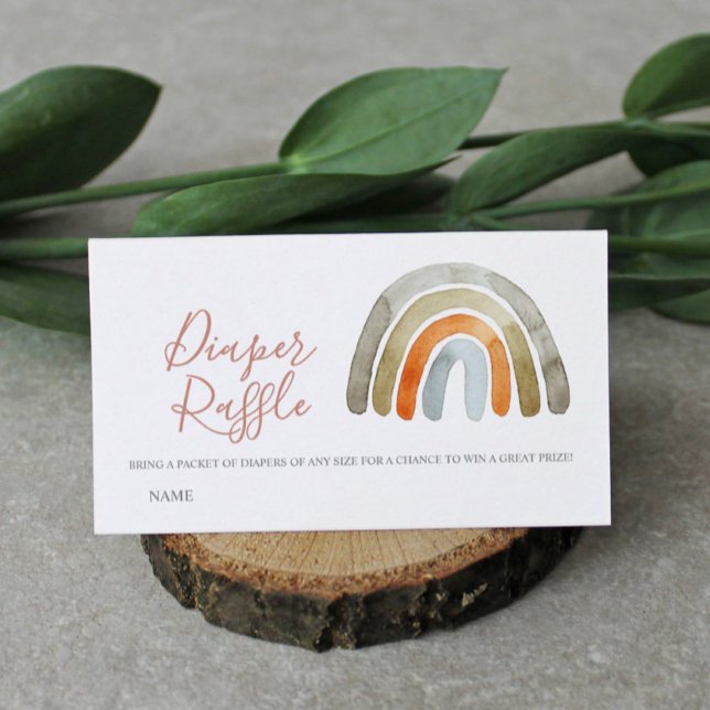 Wasserfarbe Boho Rainbow Kinderdusche Windelwanne Begleitkarte (Von Creator hochgeladen)