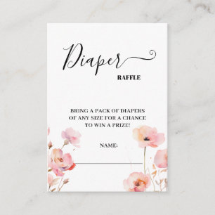 Wasserfarbe Boho Rosa Blütenrosa Blütenblatt Falte Begleitkarte