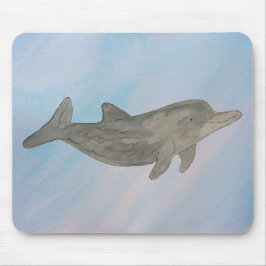 Wasserfarbe Bottlenose Dolphin Mousepad