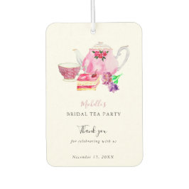 Wasserfarbe Brautparty Tee Party Danke Pink Autolufterfrischer