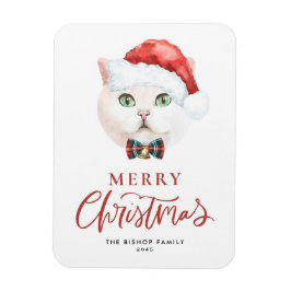 Wasserfarbe British Kurzfristige Katze Weihnachten Magnet