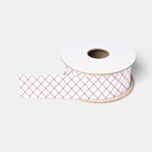 Wasserfarbe Burgund Weihnachten Kariert Ripsband