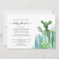 Wasserfarbe Cacti Paare Kinderdusche