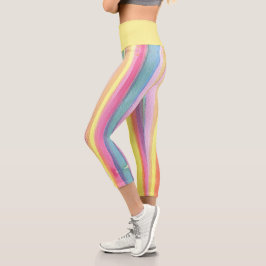 Wasserfarbe Capri Leggings